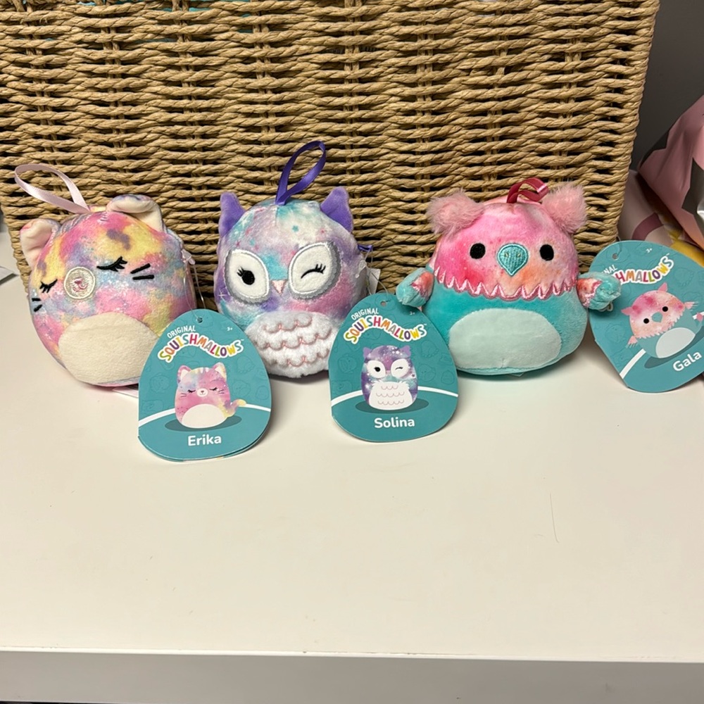 Three New Squishmallows 4”  

4”